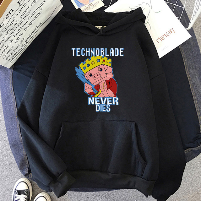 Technoblade Never Die Hoodie Dream Smp Merch Team Sweatshirt Hot
